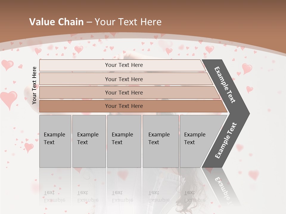 Caucasian Background Round PowerPoint Template