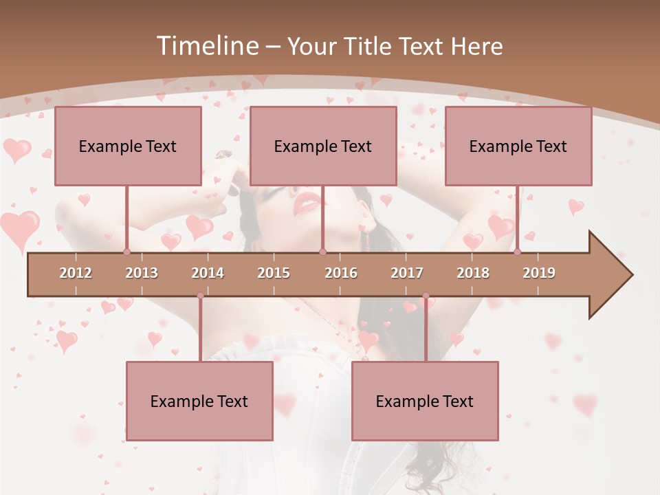 Caucasian Background Round PowerPoint Template