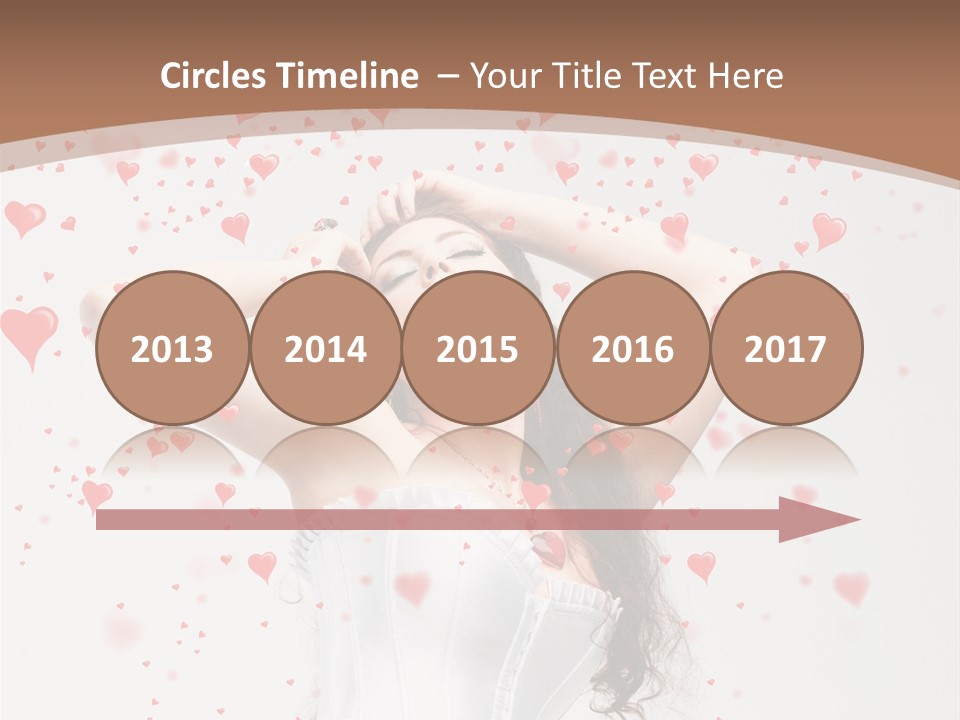 Caucasian Background Round PowerPoint Template