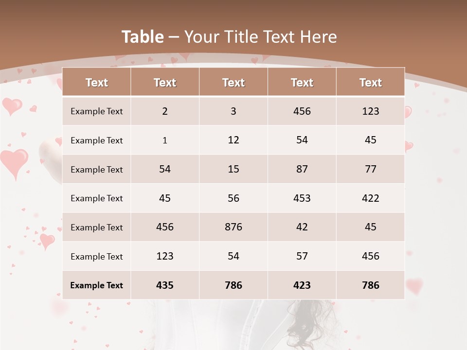 Caucasian Background Round PowerPoint Template