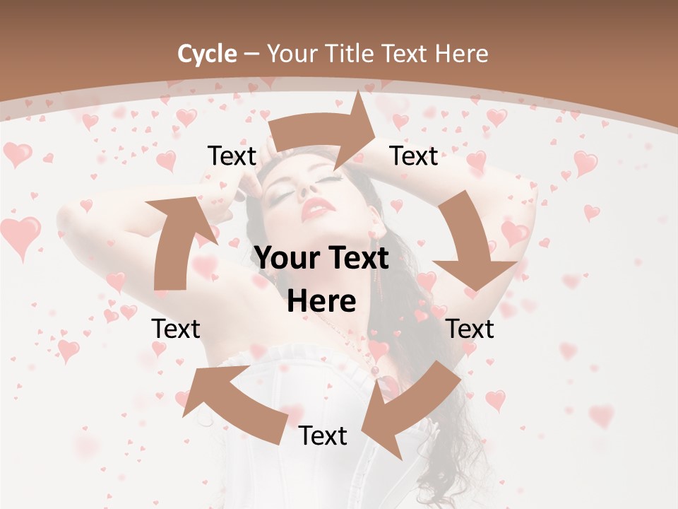 Caucasian Background Round PowerPoint Template