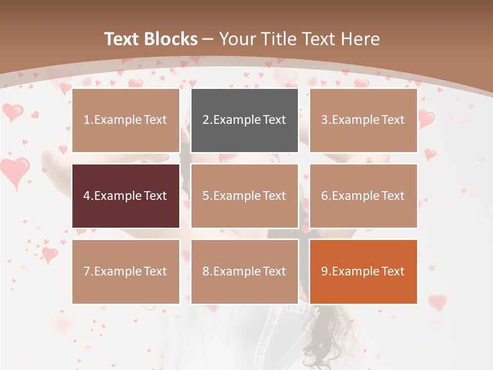 Caucasian Background Round PowerPoint Template