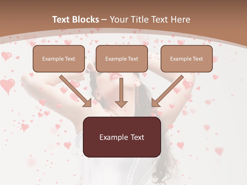 Caucasian Background Round PowerPoint Template
