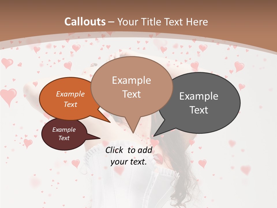 Caucasian Background Round PowerPoint Template