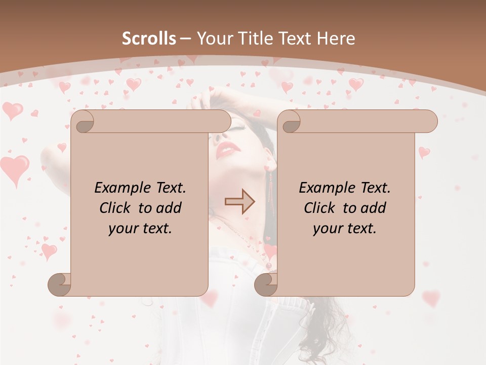 Caucasian Background Round PowerPoint Template