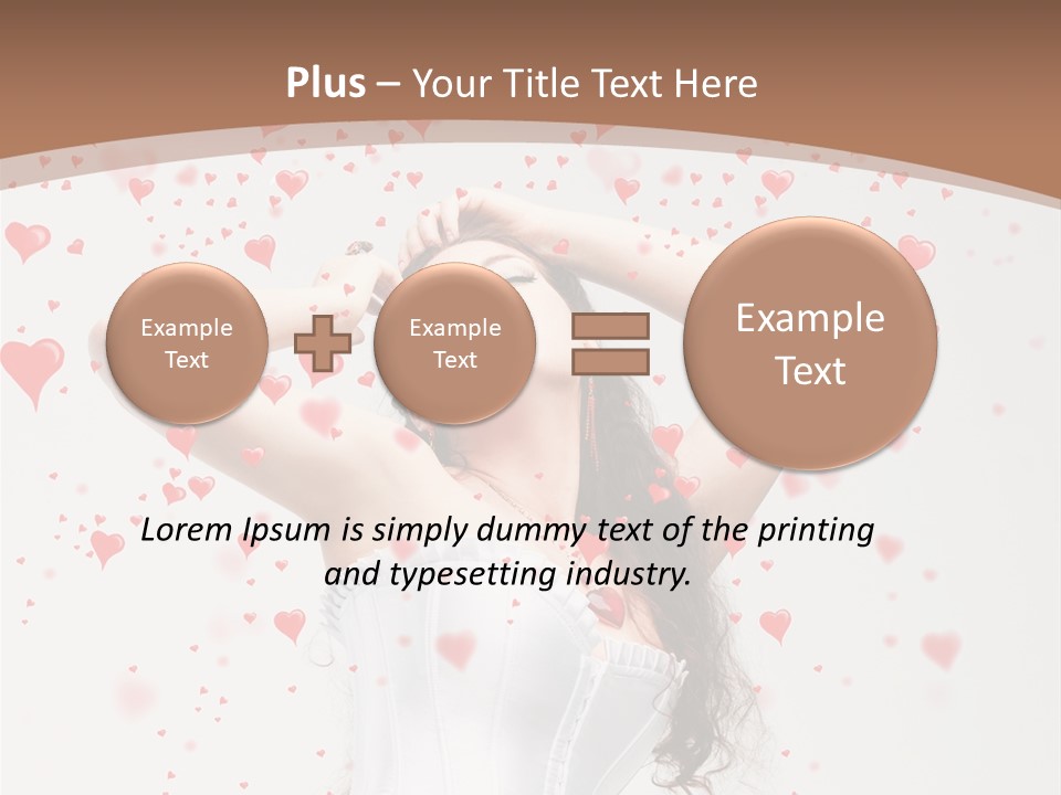 Caucasian Background Round PowerPoint Template