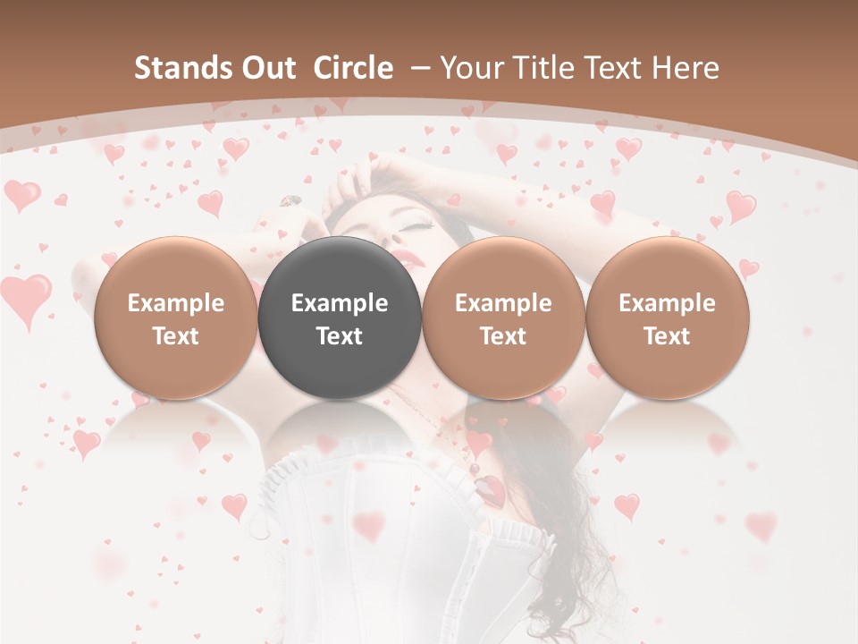 Caucasian Background Round PowerPoint Template
