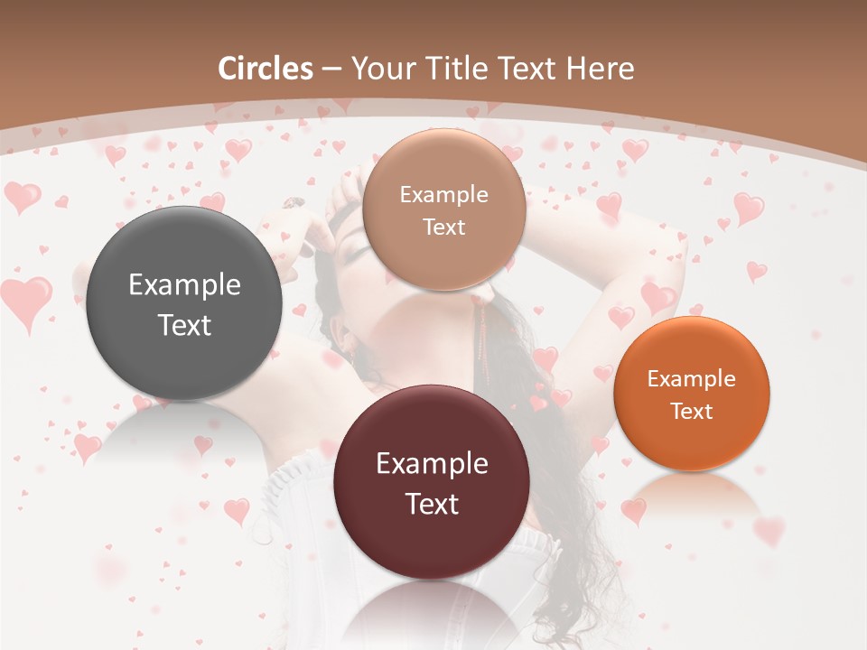 Caucasian Background Round PowerPoint Template