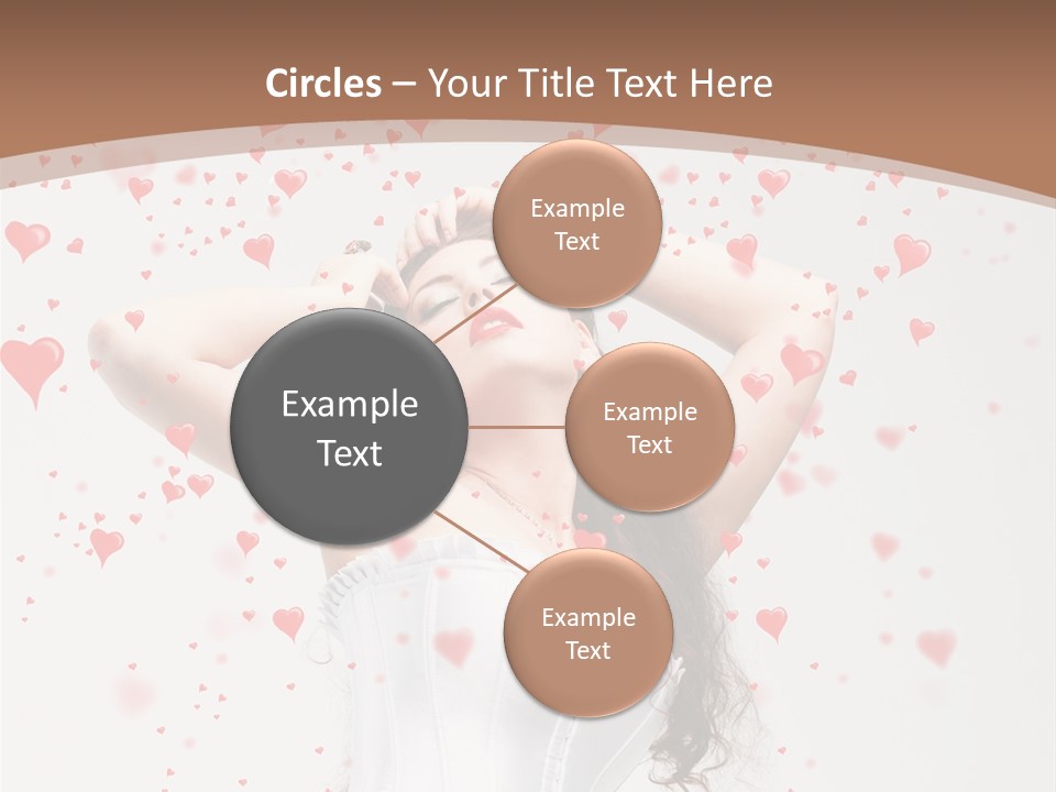 Caucasian Background Round PowerPoint Template