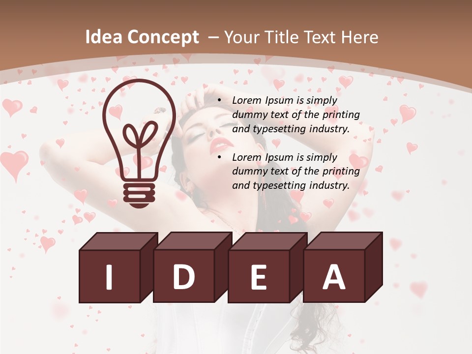 Caucasian Background Round PowerPoint Template