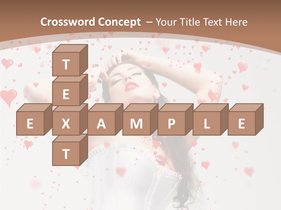 Caucasian Background Round PowerPoint Template