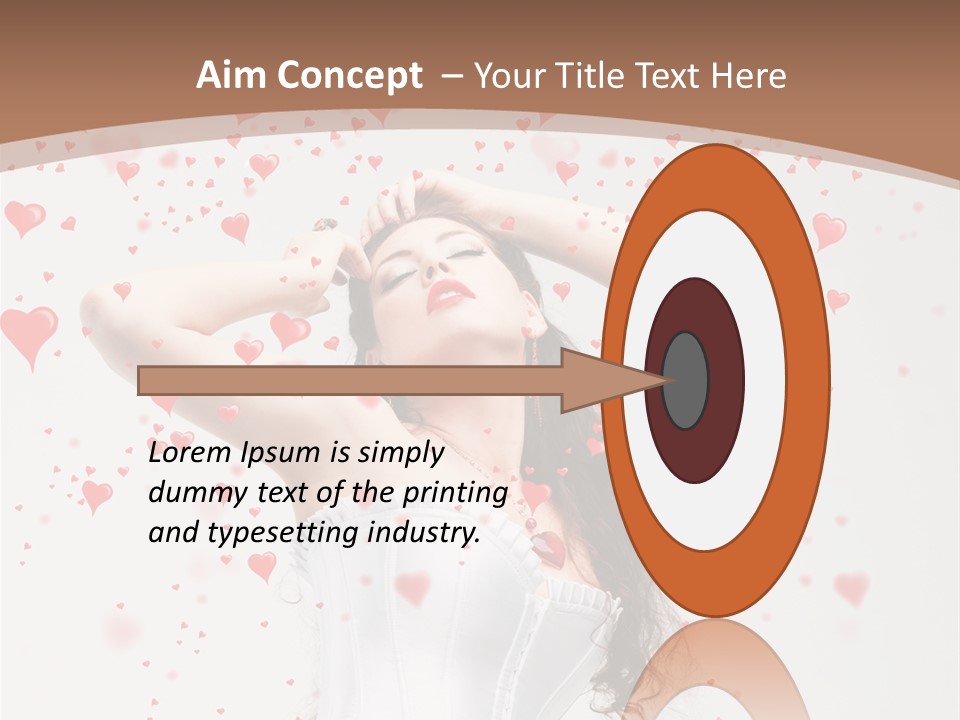 Caucasian Background Round PowerPoint Template