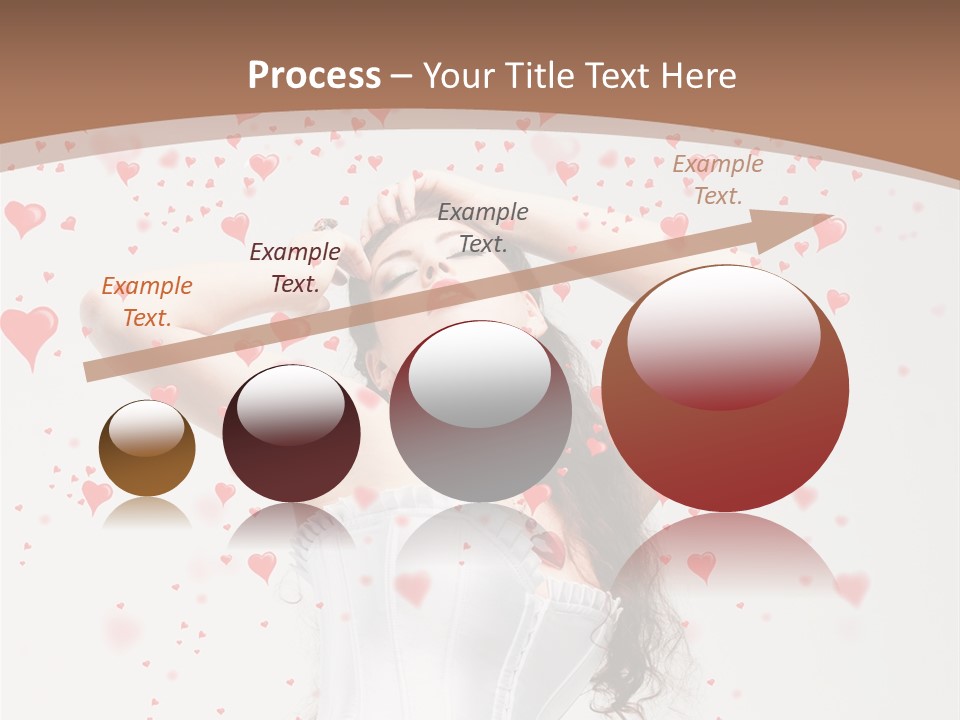 Caucasian Background Round PowerPoint Template