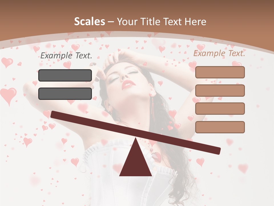 Caucasian Background Round PowerPoint Template