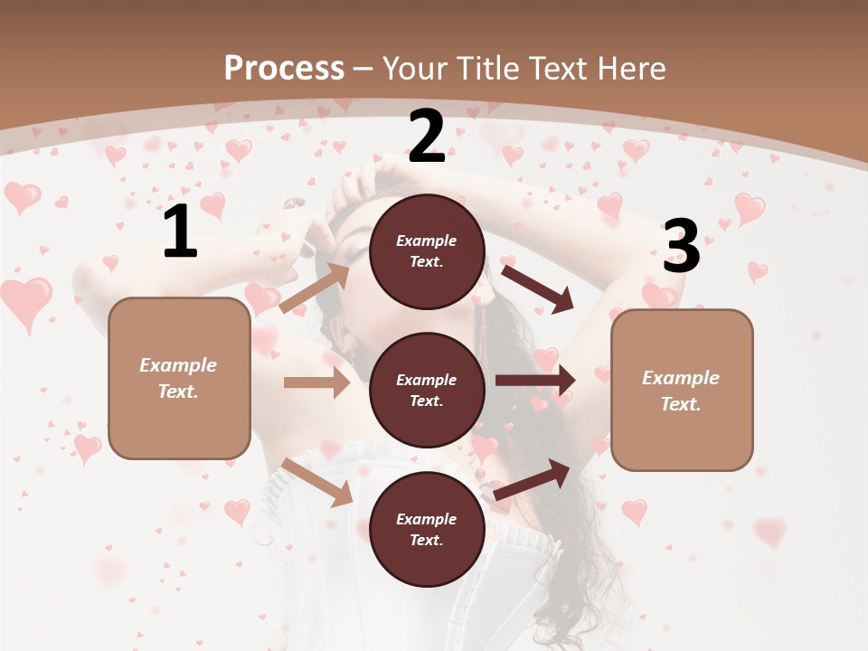 Caucasian Background Round PowerPoint Template