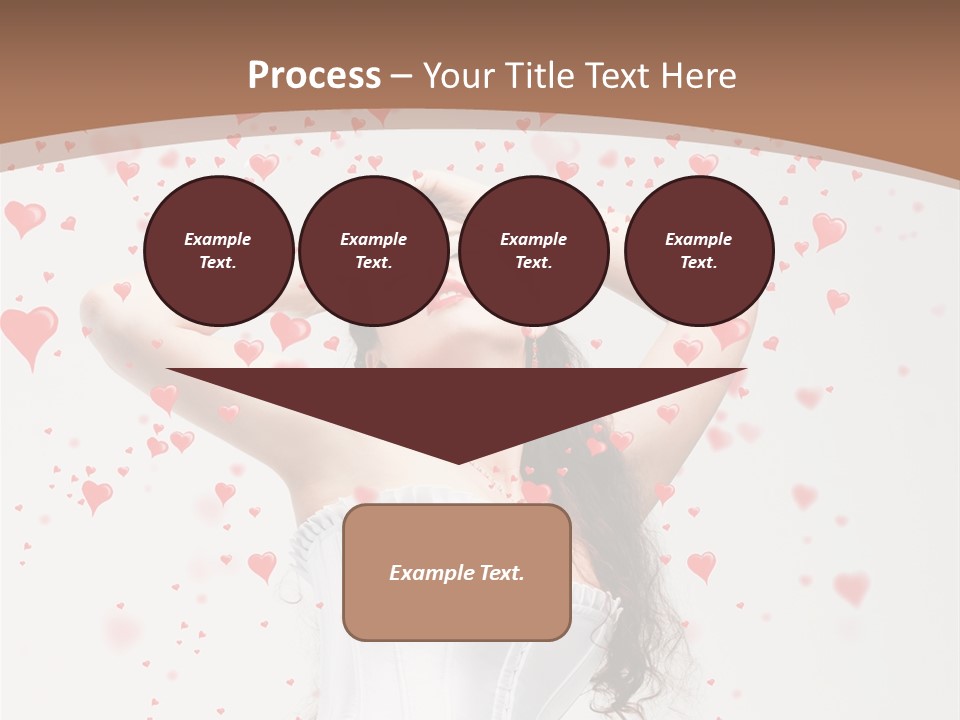 Caucasian Background Round PowerPoint Template