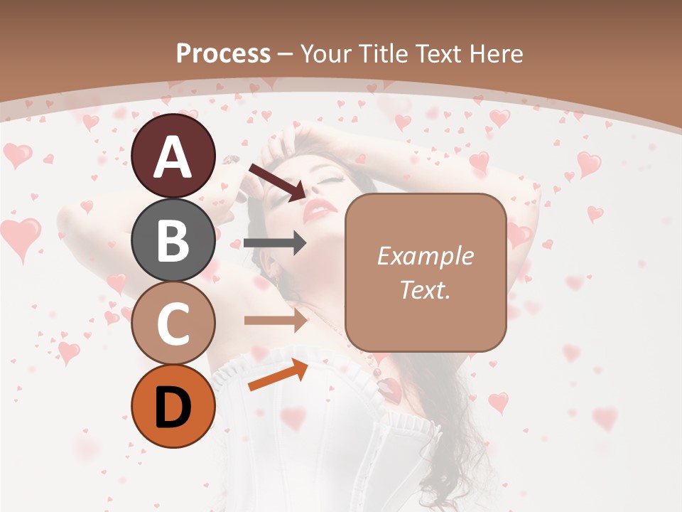 Caucasian Background Round PowerPoint Template