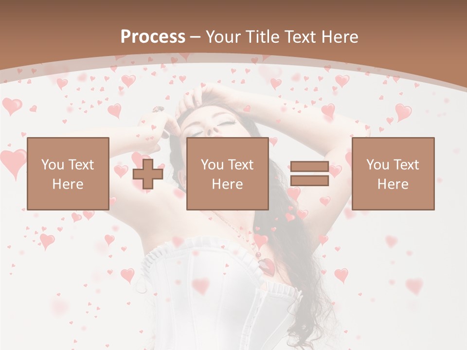 Caucasian Background Round PowerPoint Template