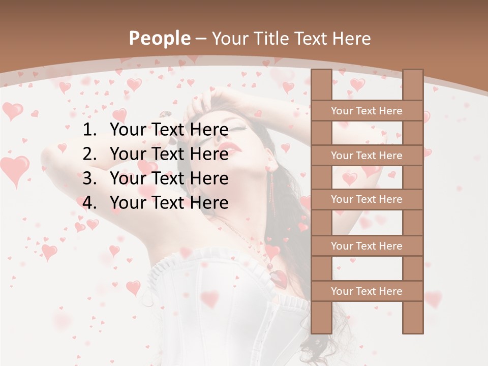 Caucasian Background Round PowerPoint Template