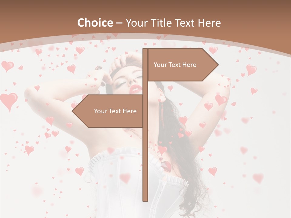 Caucasian Background Round PowerPoint Template