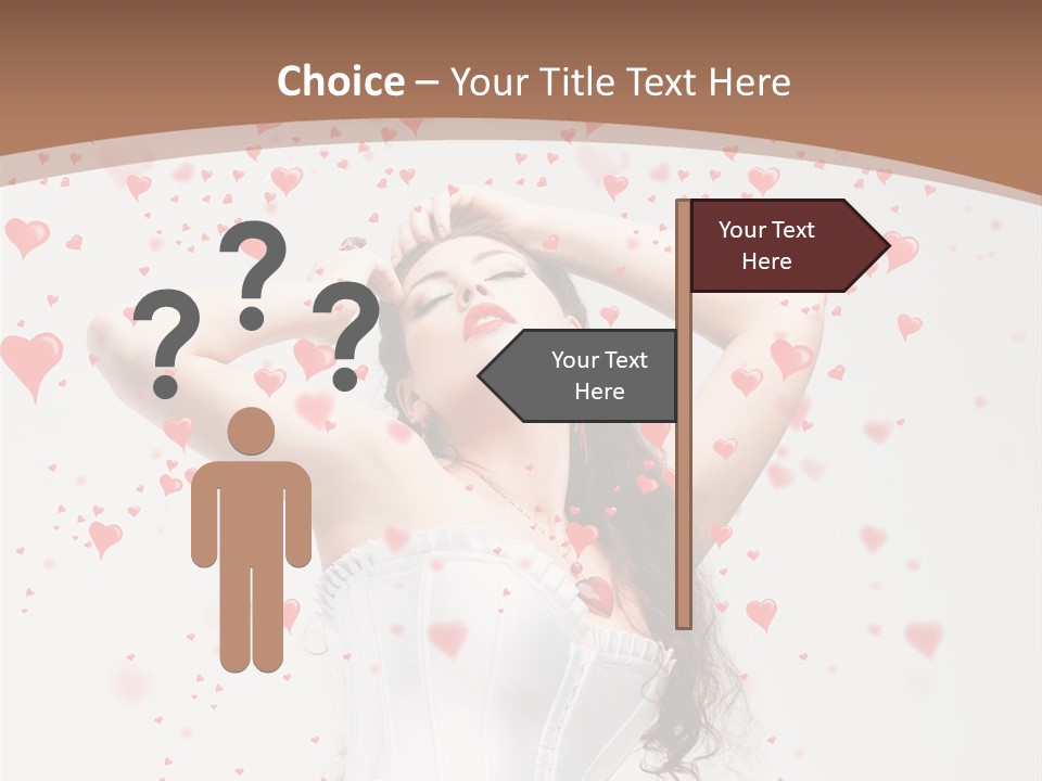 Caucasian Background Round PowerPoint Template