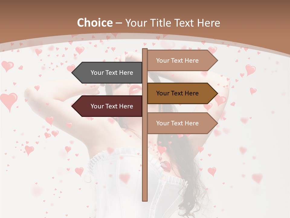 Caucasian Background Round PowerPoint Template