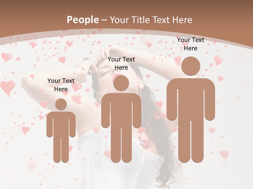 Caucasian Background Round PowerPoint Template