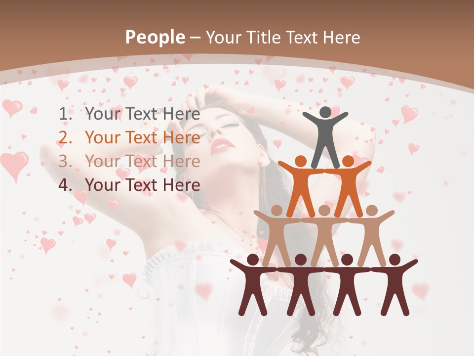 Caucasian Background Round PowerPoint Template