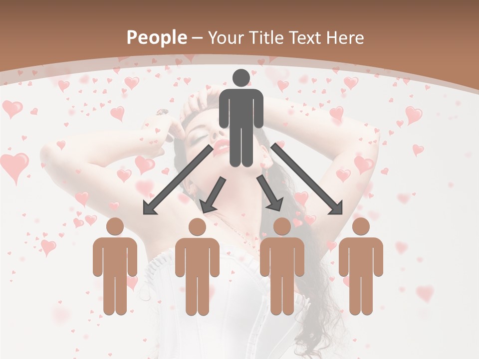 Caucasian Background Round PowerPoint Template