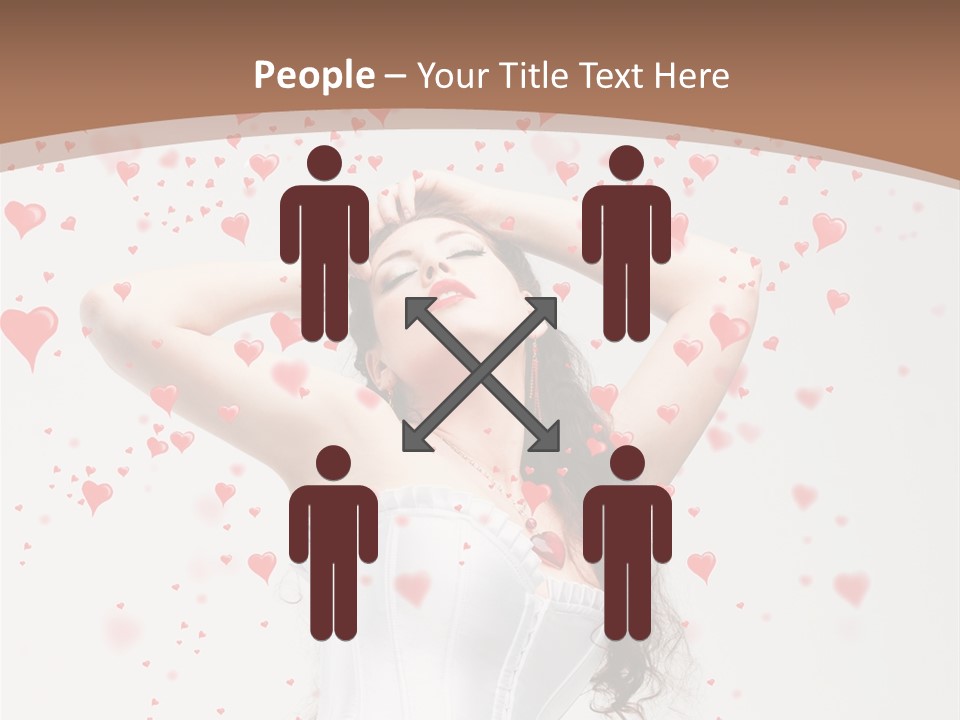 Caucasian Background Round PowerPoint Template