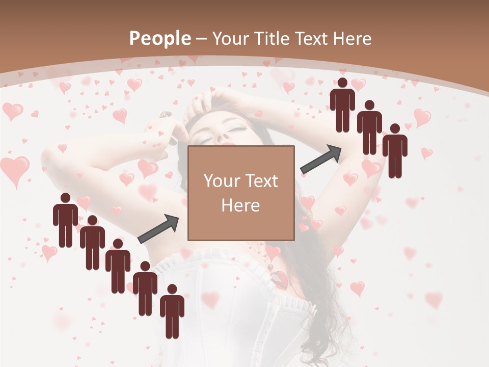 Caucasian Background Round PowerPoint Template