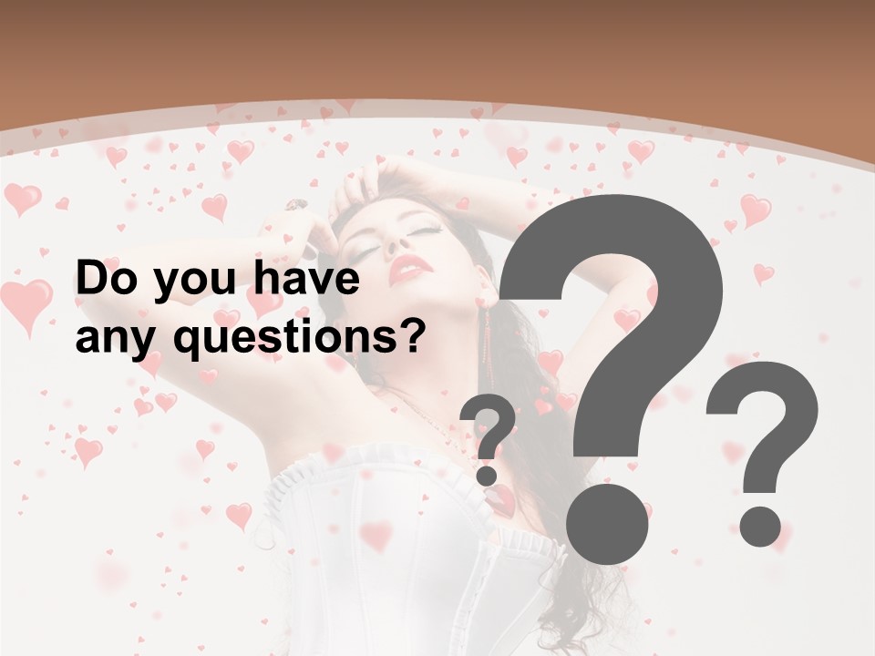 Caucasian Background Round PowerPoint Template