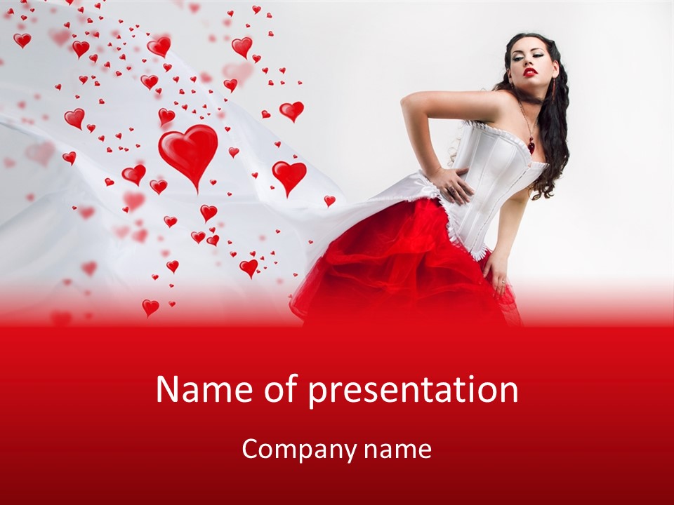 Colour Romance Female PowerPoint Template