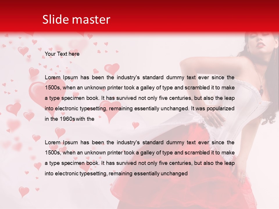 Colour Romance Female PowerPoint Template