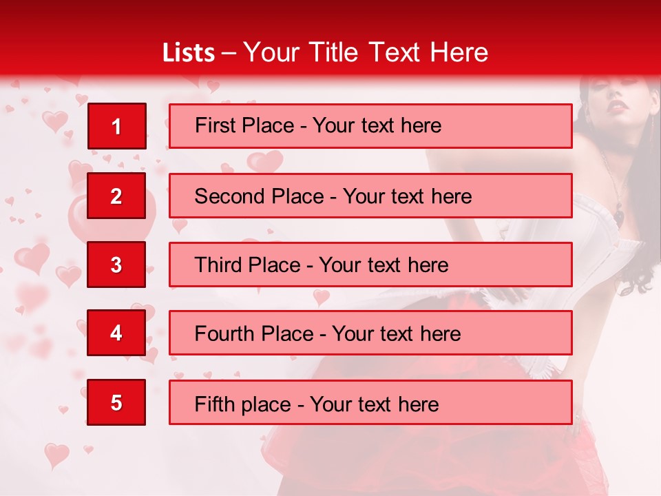 Colour Romance Female PowerPoint Template