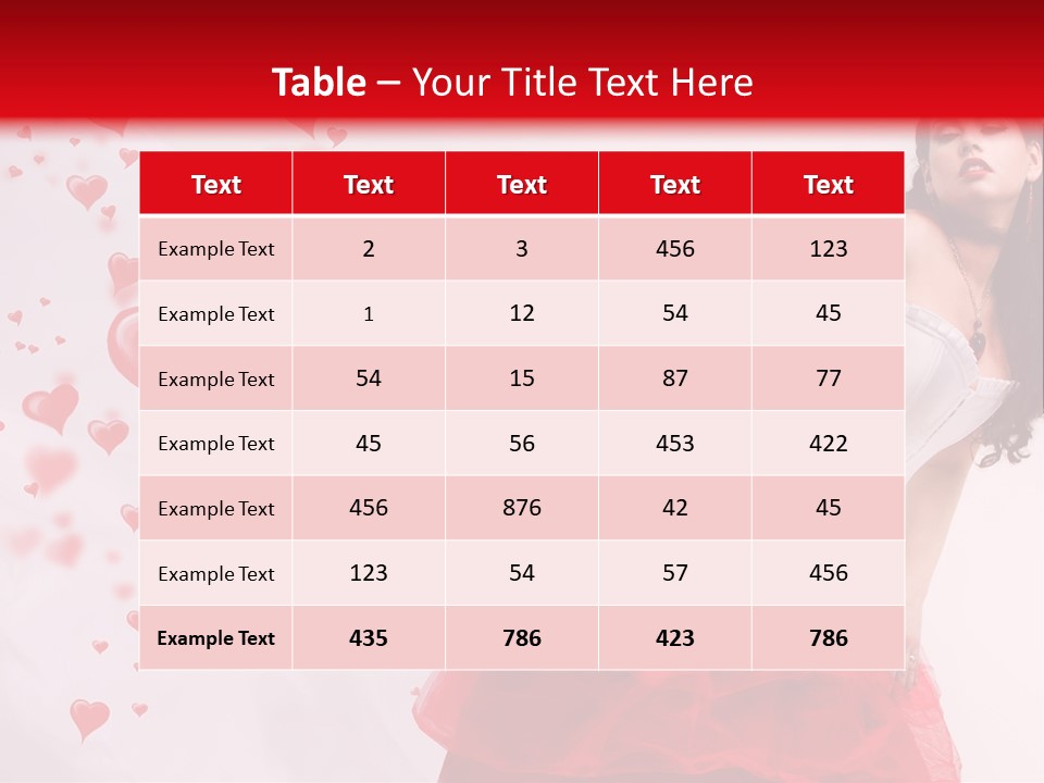 Colour Romance Female PowerPoint Template