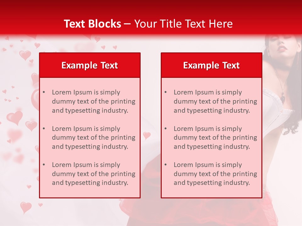 Colour Romance Female PowerPoint Template