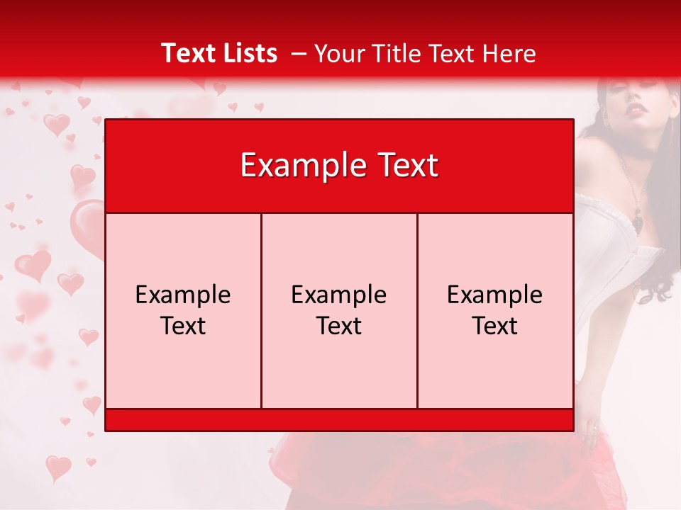 Colour Romance Female PowerPoint Template