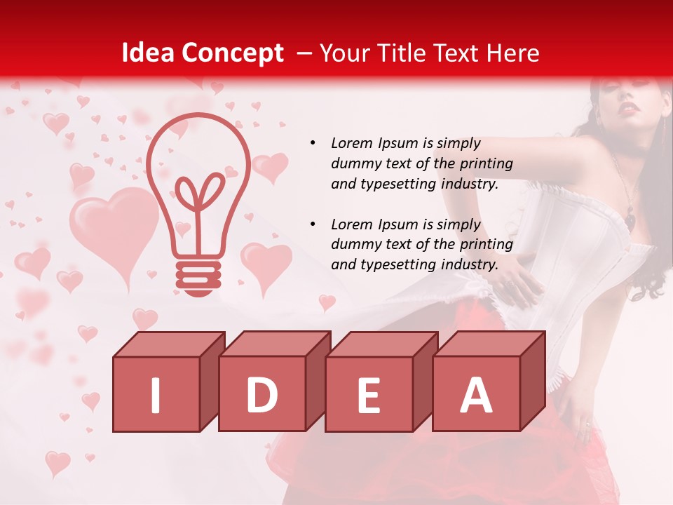 Colour Romance Female PowerPoint Template