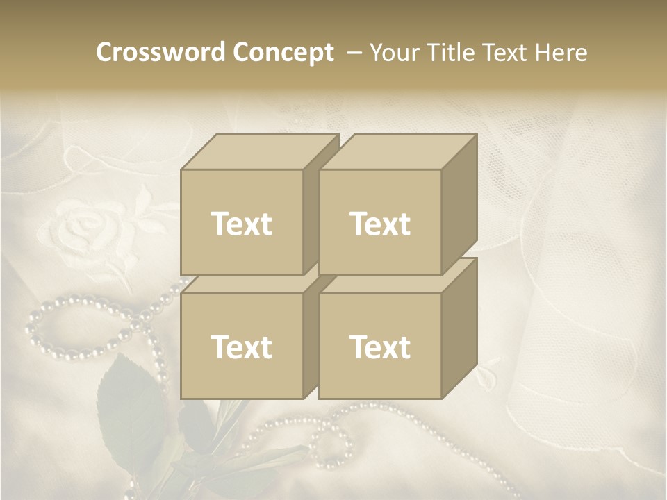 Fold Textile Card PowerPoint Template
