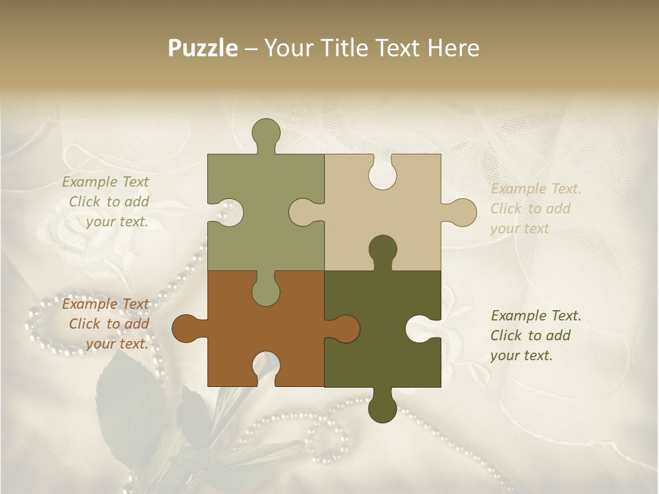 Fold Textile Card PowerPoint Template