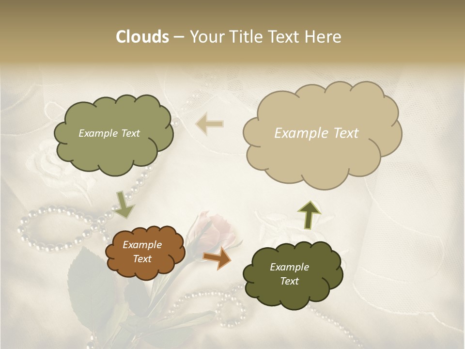 Fold Textile Card PowerPoint Template