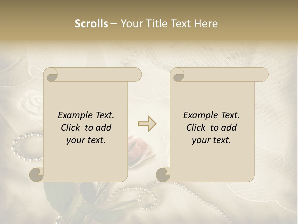 Fold Textile Card PowerPoint Template