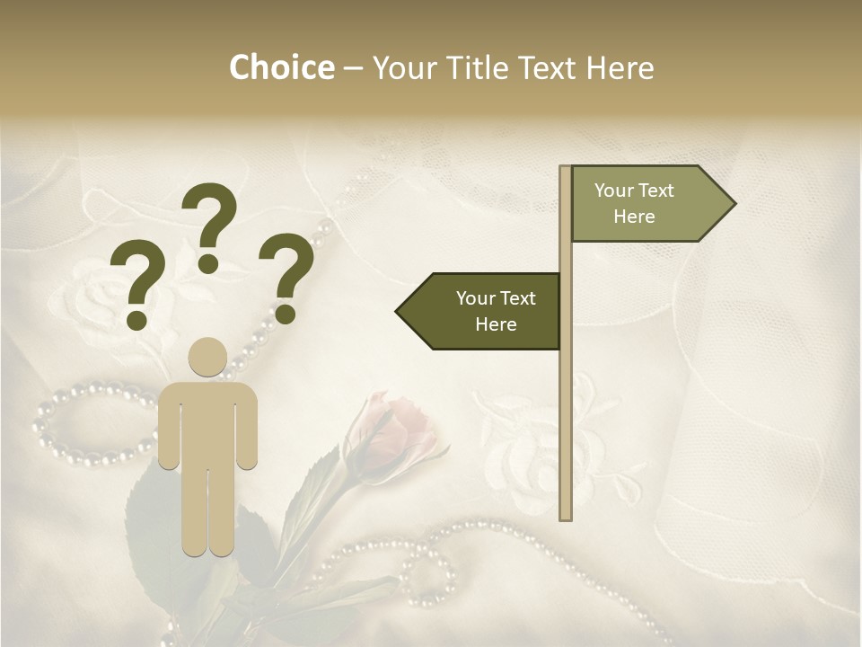 Fold Textile Card PowerPoint Template