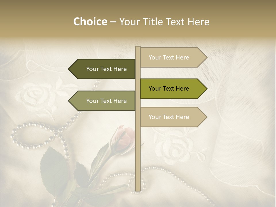 Fold Textile Card PowerPoint Template