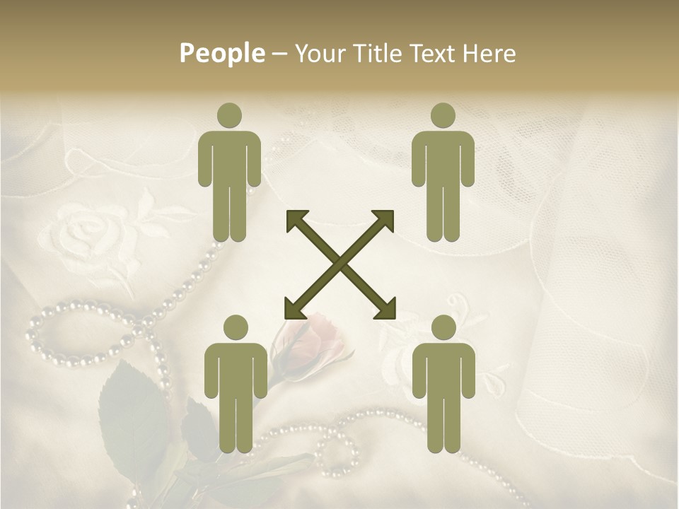 Fold Textile Card PowerPoint Template