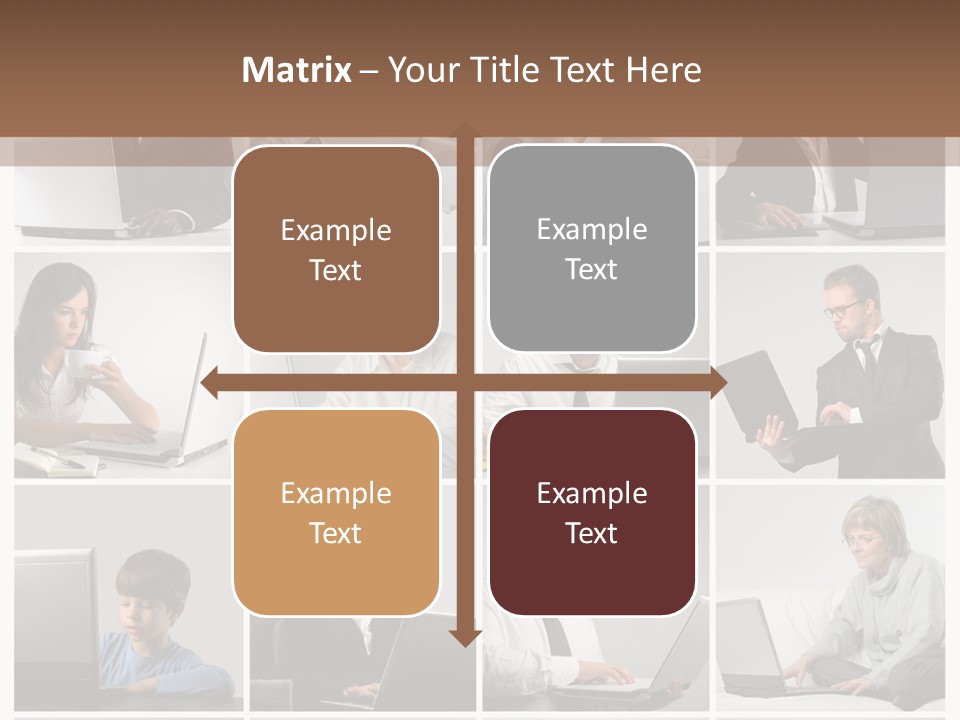 Laptop Computer Notebook PowerPoint Template