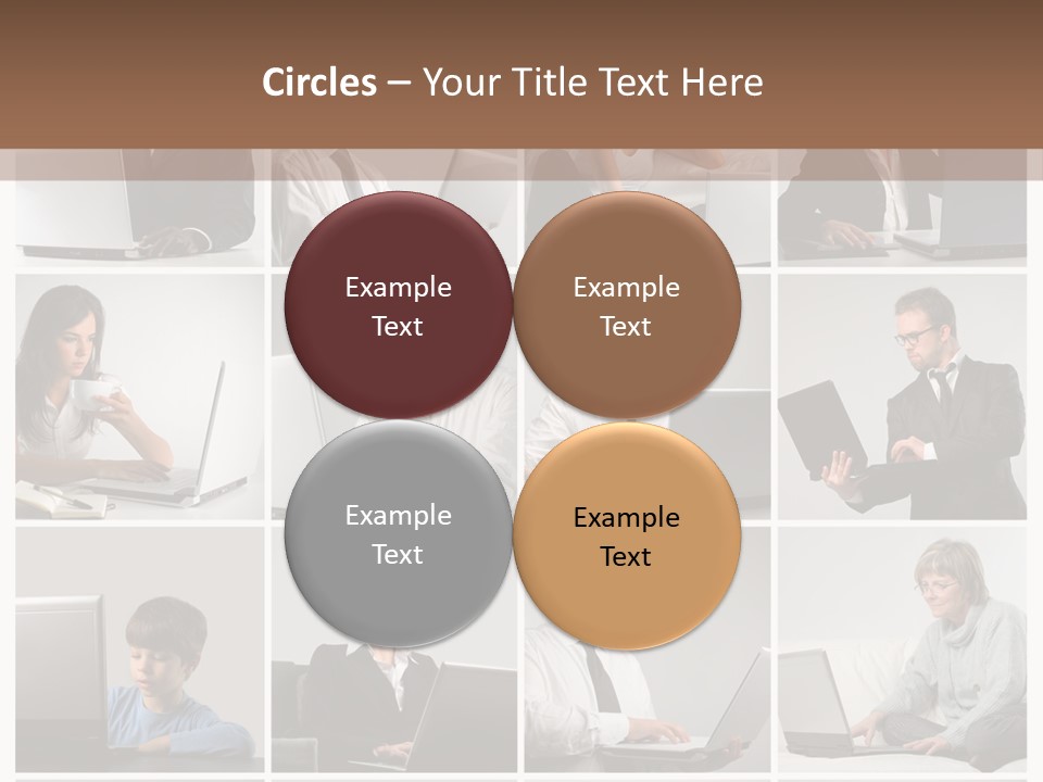 Laptop Computer Notebook PowerPoint Template
