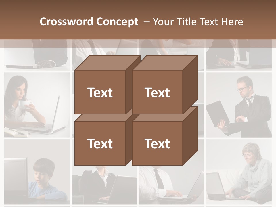 Laptop Computer Notebook PowerPoint Template