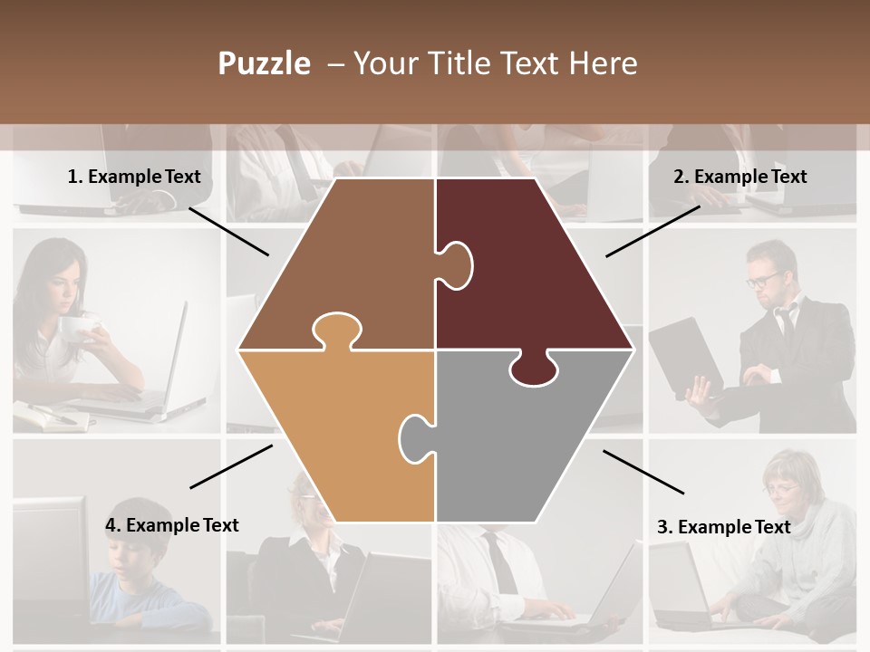 Laptop Computer Notebook PowerPoint Template